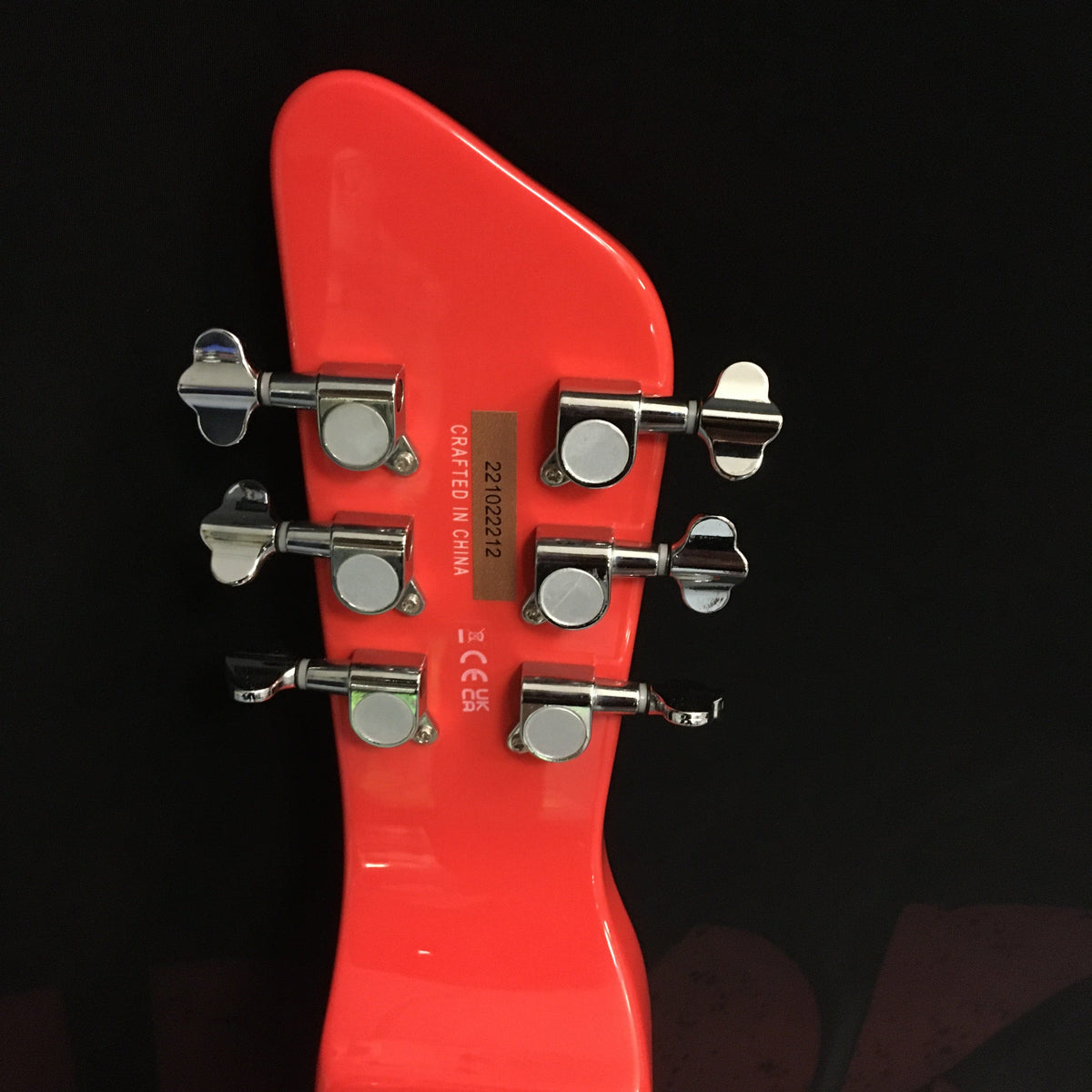 Close-up of the Gretsch G5700 Electromatic Lap Steel guitar, highlighting its chrome-covered single-coil bridge pickup and intricate position markers.