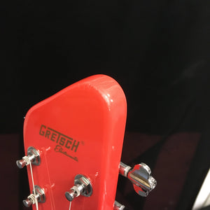 Gretsch G5700 Electromatic Lap Steel Refurb close-up showing the professionally repaired finish and chrome-plated components.