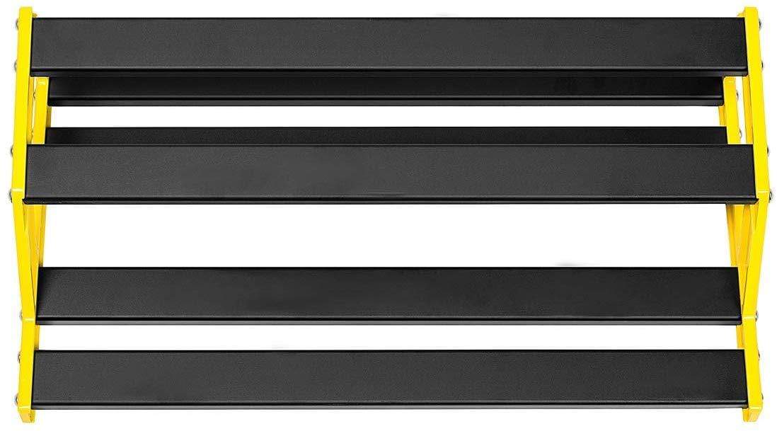 NUX Bumblebee-M Pedal Board w/Bag, featuring customizable black rectangular platforms for efficient pedal arrangement.