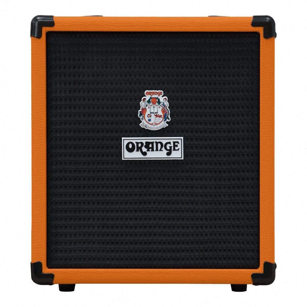 Orange Crush Bass 25 - 1x8 25W Bass Combo with integrated tuner, active EQ, and aux input for practice.