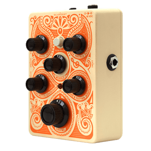 Orange Acoustic Pedal Demo Used with black knobs and precision controls for feedback management and sound enhancement. Final sale item from Guitars on Main.