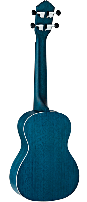 Ortega Concert Ukulele with satin Okoume body, Walnut fingerboard, and chrome tuners.