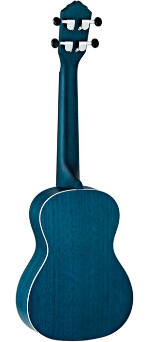 Ortega Concert Ukulele with satin Okoume body, Walnut fingerboard, and chrome tuners.