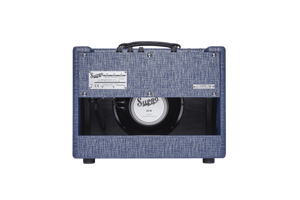 Supro 1970RK Keeley 1x10 25-watt Tube Combo Amp with vinyl dog bone handle and custom CR10 speaker.