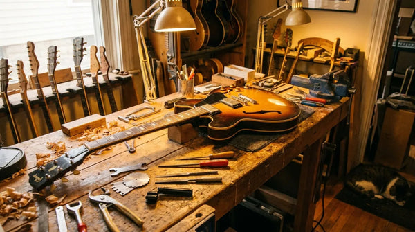 Guitar repair workbench