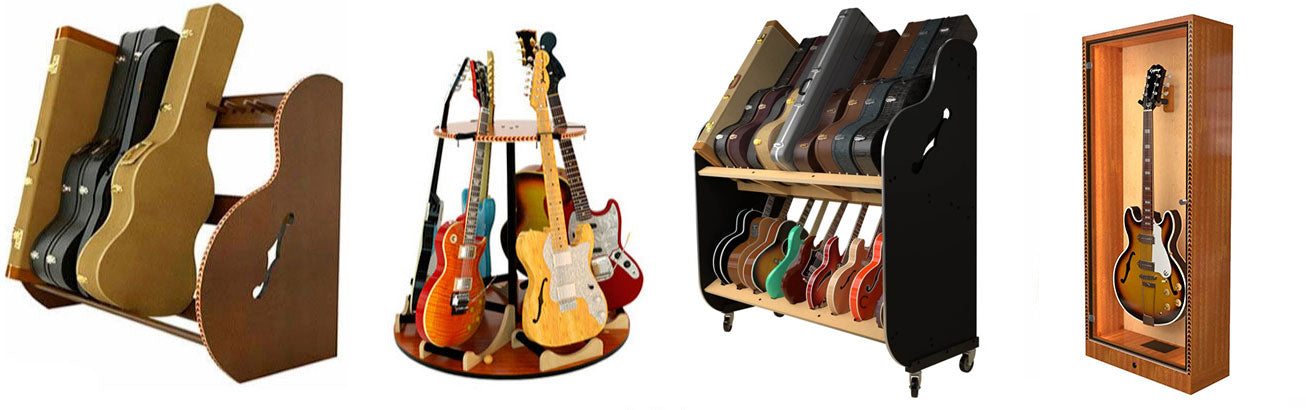 Guitar stands and guitar racks