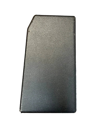 A black, textured rectangular Fender 1965 Deluxe Reverb AB763 amp (Pre-CBS Blackface, Serial A 06439) with an angled corner is shown against a white background.