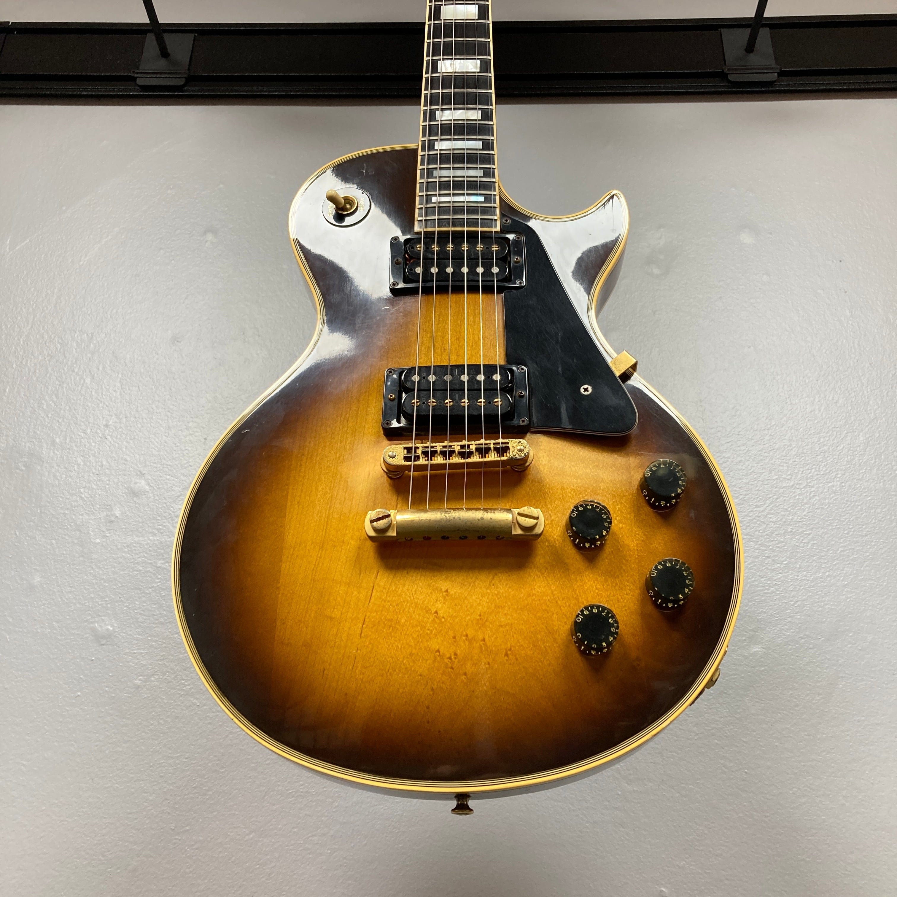 Gibson custam shop ギター 1980 Gibson Les Paul Custom Tobacco Sunburst Guitar