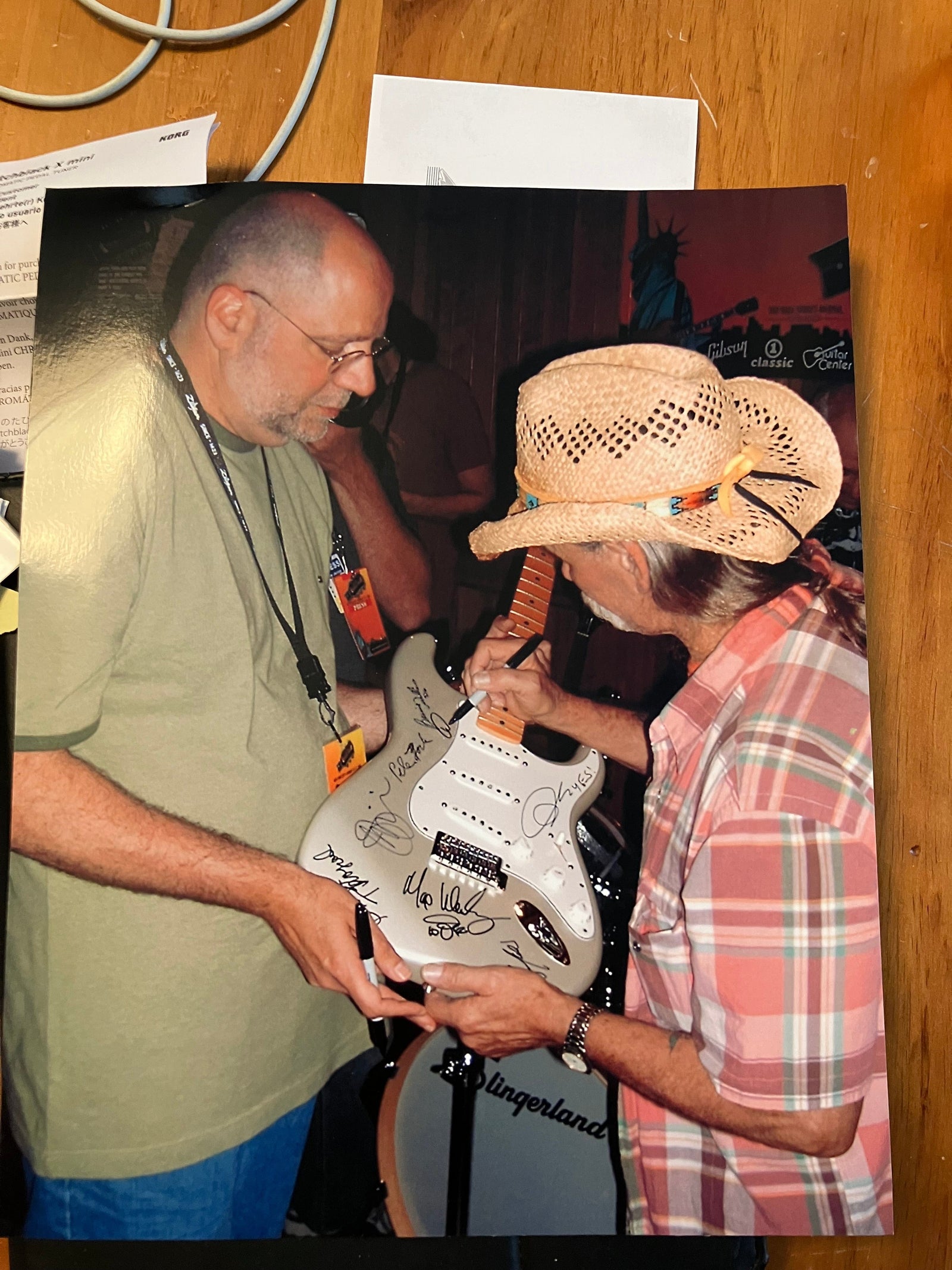 2006 Fender Stratocaster MIM Inca Silver – Signed by Rock Legends