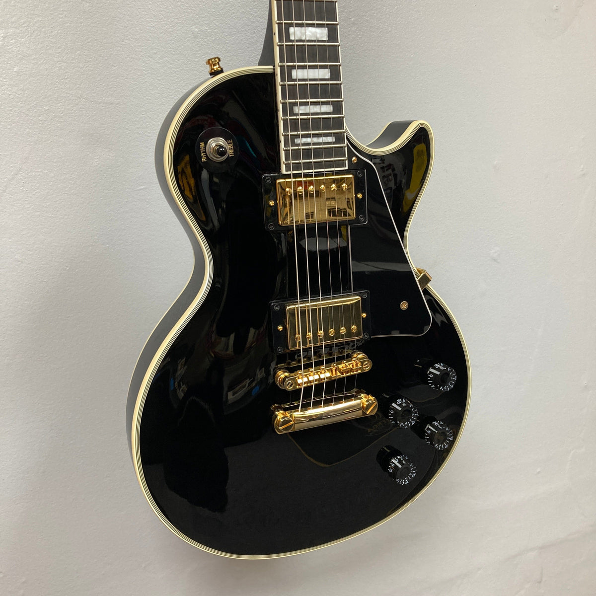 2022 Epiphone Les Paul Custom Ebony w/Gibson Pickups, Gator Case, and more!