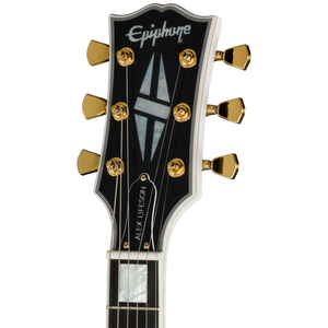 Epiphone Alex Lifeson 1976 ES-355 Reissue, Alpine White - headstock