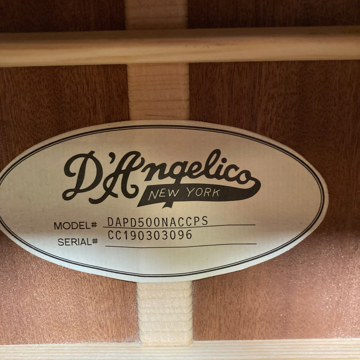D&#39;Angelico Premier Bowery Acoustic Guitar (Consign)