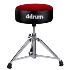 ddrum MFAT Throne Black w/ Red Velvet Top