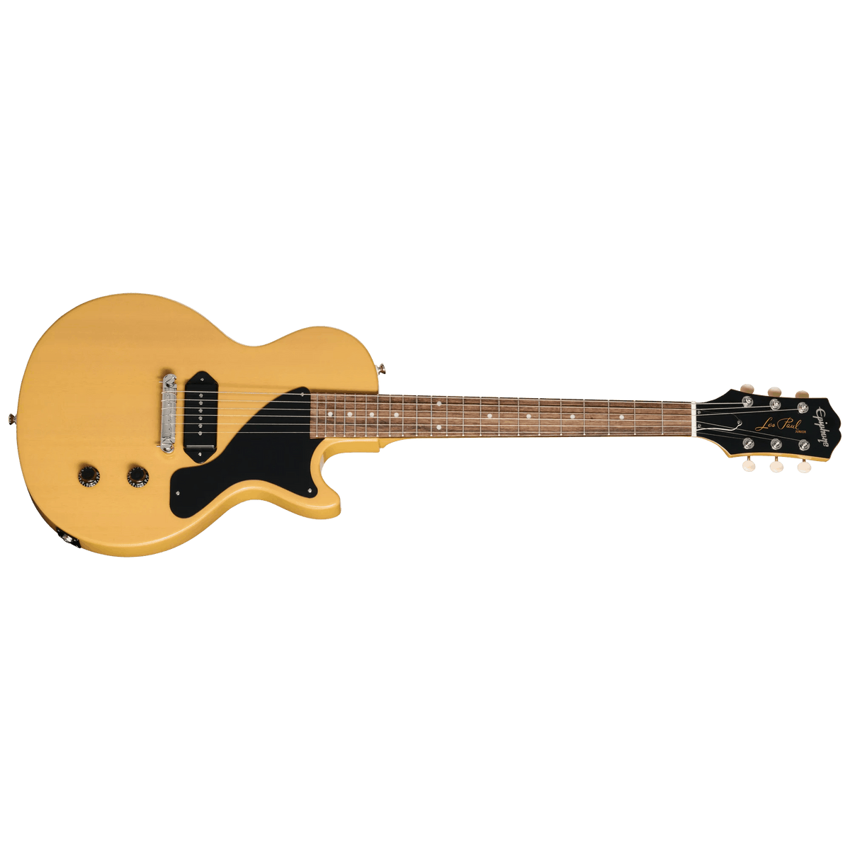 Epiphone Les Paul Junior in TV Yellow front view