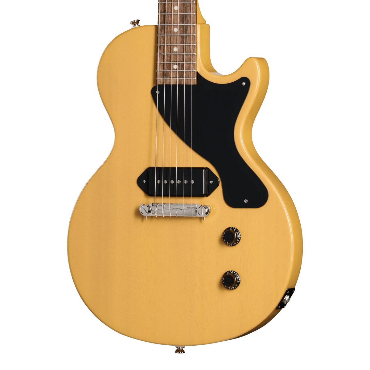 Epiphone Les Paul Junior in TV Yellow body detail