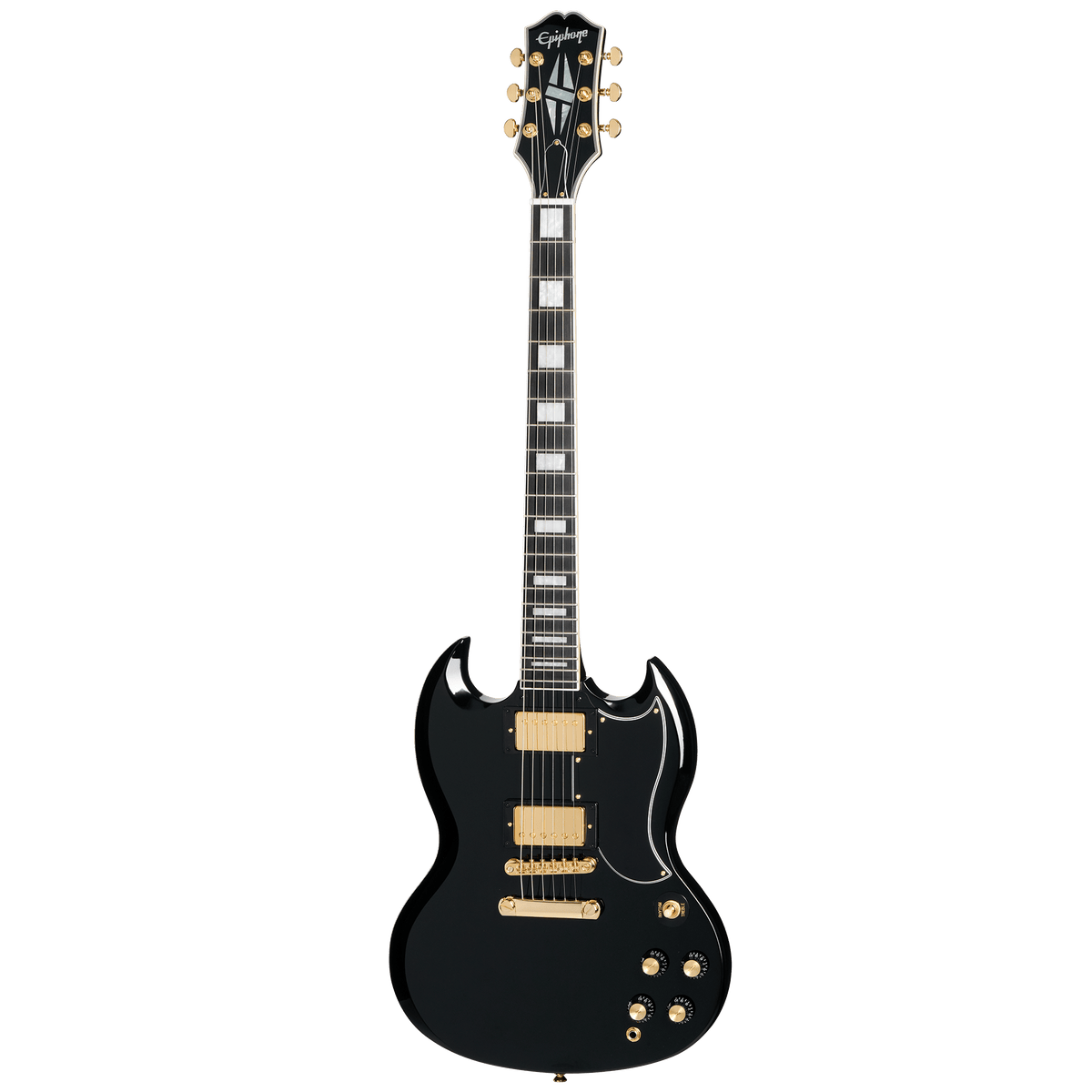 Epiphone SG Custom, Ebony - front