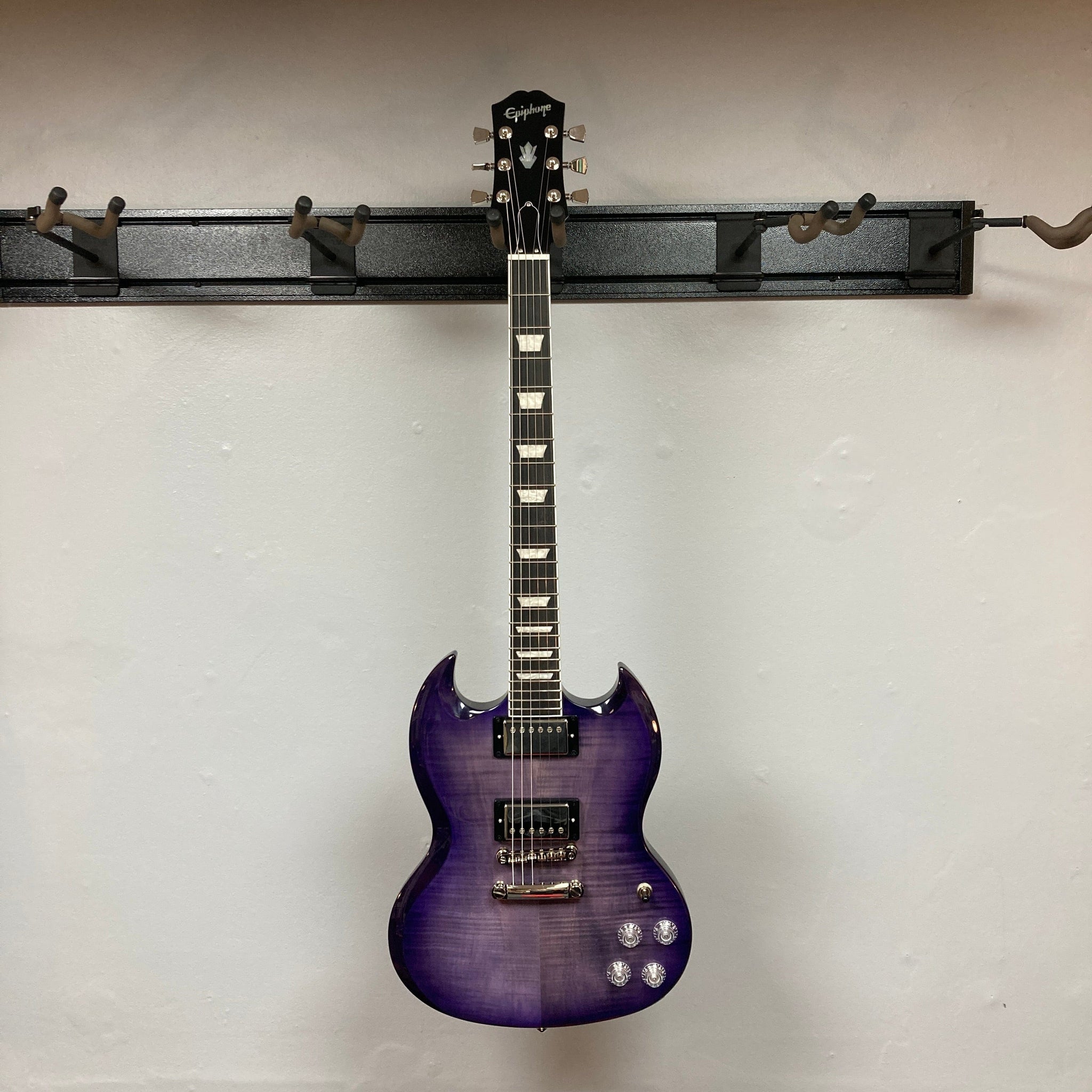 Epiphone SG Modern Figured Purple Burst Guitar