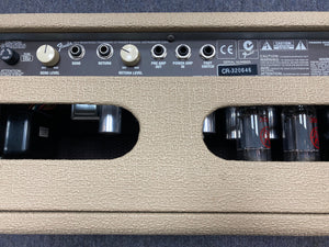 Fender Super Sonic Amp Head Used - Close-up of control knobs and components on a 60-watt amplifier in excellent condition.