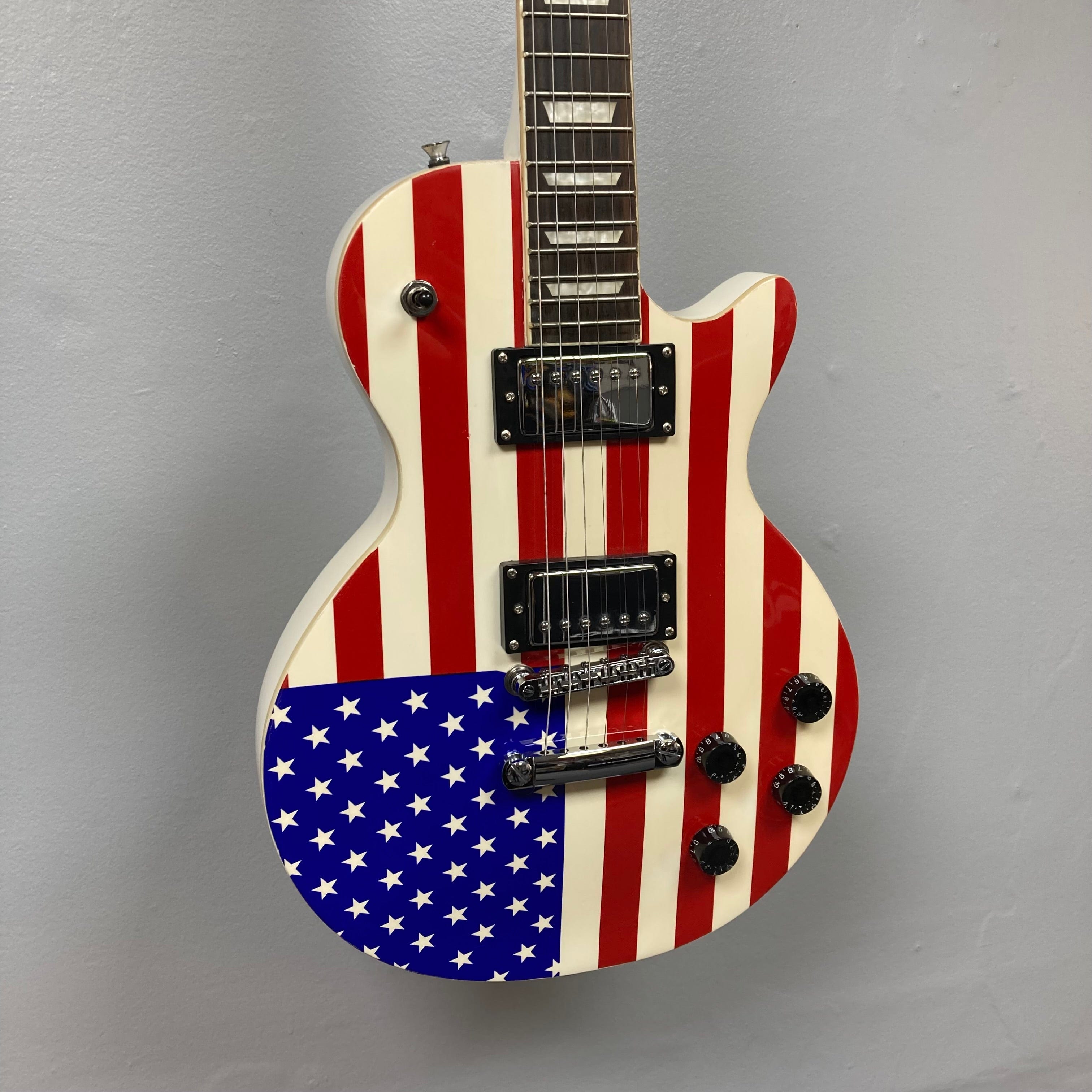 Glen Burton American Flag Les Paul