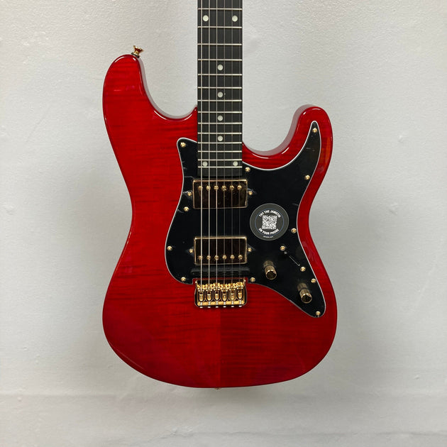Jamstik Deluxe MIDI Guitar Red Black with Case