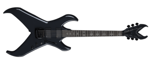 Kerry King Overlord Battalion Gray Electric Guitar with black hardware and detailed fretboard, featuring EMG pickups and a Kahler Hybrid Tremolo system.