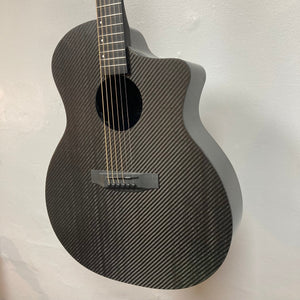 KLOS Grand Cutaway Acoustic Guitar with Fishman Sonitone Piezo, featuring a durable carbon fiber body and accessible design for versatile playability.