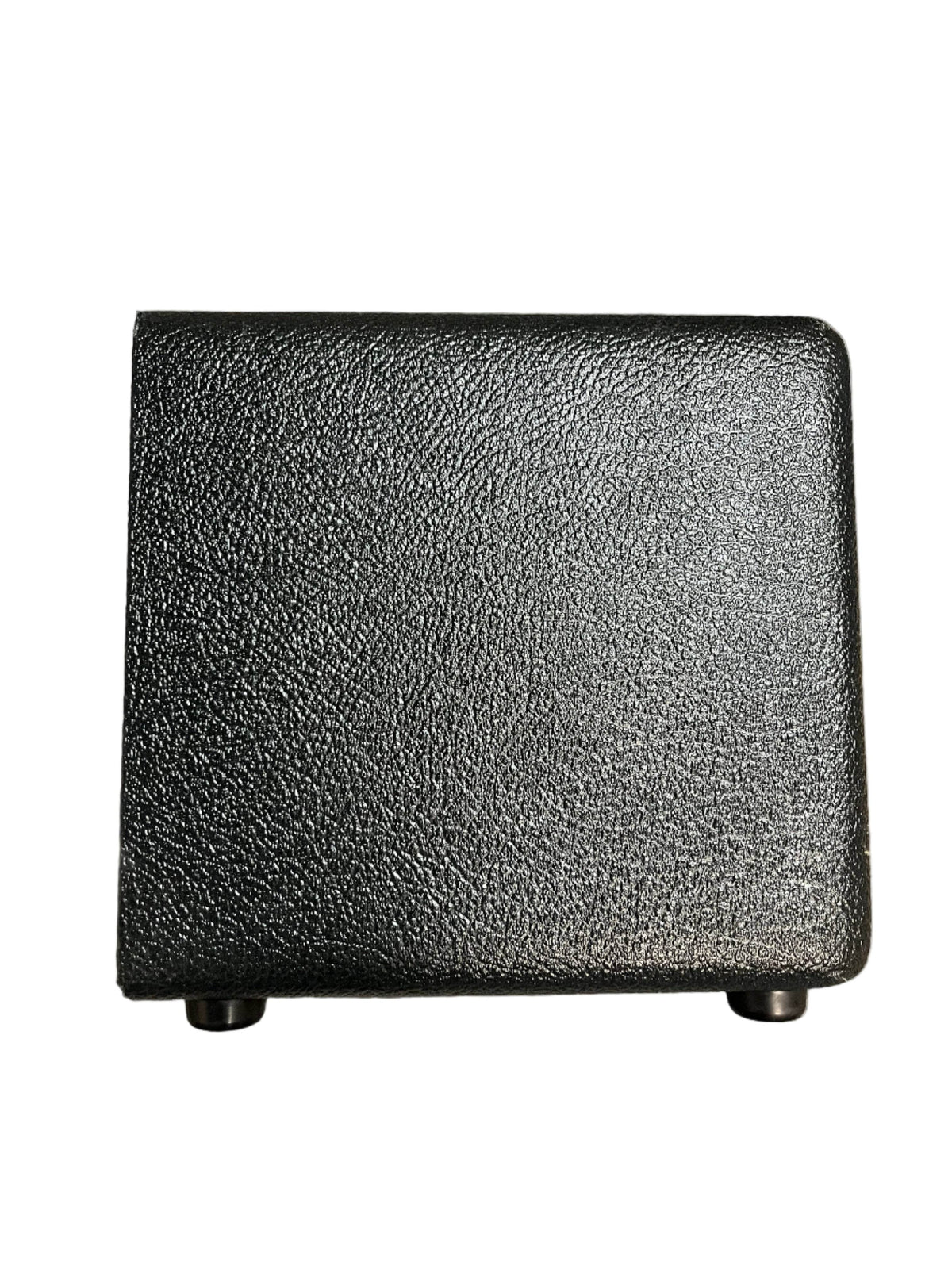 A black, textured Marshall Studio Vintage SV20H MKII 20/5-Watt Tube Head with rounded corners stands upright on two small cylindrical feet against a white background, evoking classic Marshall amp design.