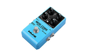 NUX Mod Core Deluxe MKII, a versatile modulation pedal with 8 effect types and advanced signal routing, ideal for creating customized guitar sound effects.