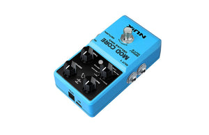 NUX Mod Core Deluxe MKII modulation pedal with 8 modulation types and advanced signal routing options.