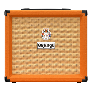 Orange O-TONE 40 guitar amplifier in orange with a 12″ Voice of the World speaker, woven tan grille, crest logo at the top, and brand name on a white rectangular badge.
