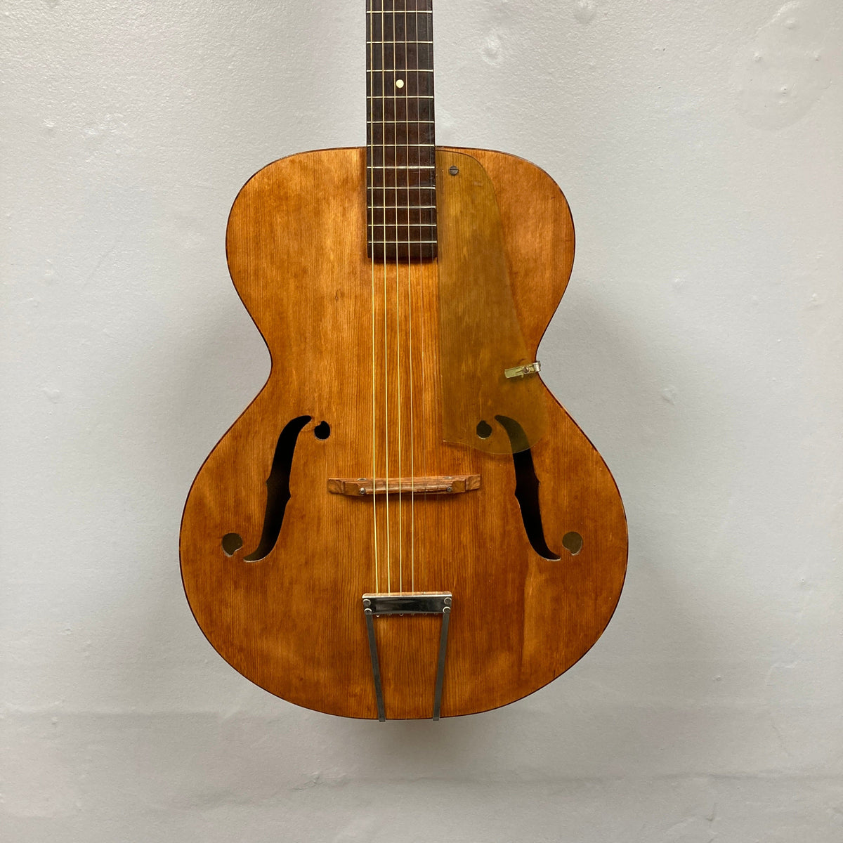 Playtime by Harmony Vintage Archtop Guitar 1940&#39;s, showcasing its classic design and smooth playability, ideal for musicians and collectors at Guitars on Main.