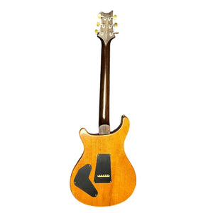 Back view of a PRS P22 Artisan Piezo Green Fade 2013 electric guitar with Brazilian rosewood neck and black cover plates, includes case.