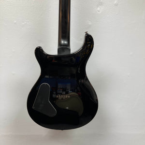 Rear view of a PRS SE Mark Holcomb - Holcomb Blue Burst w/Gigbag Used Consign, showing the backplate and string ferrules against a plain white background.