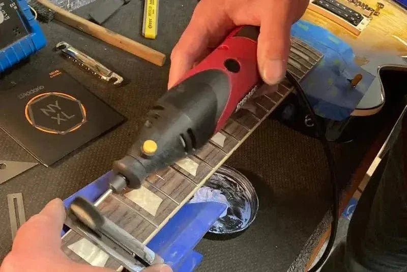 Guitar frets getting polished