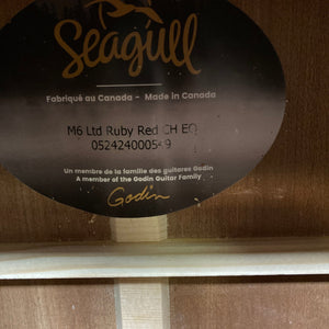 Seagull M6 Ltd Ruby Red CH EQ