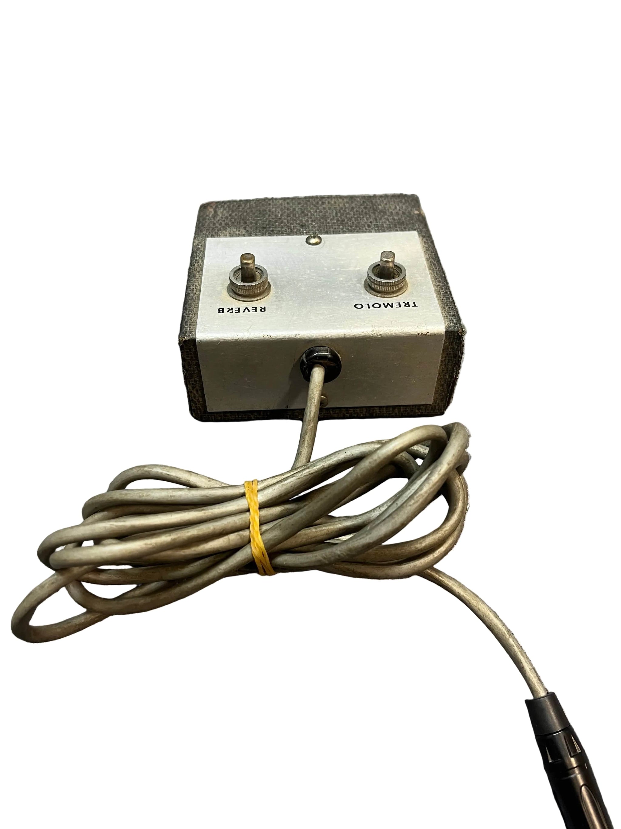 reverb and tremolo pedal Silvertone Tremolo Reverb Footswitch 1960s Gray