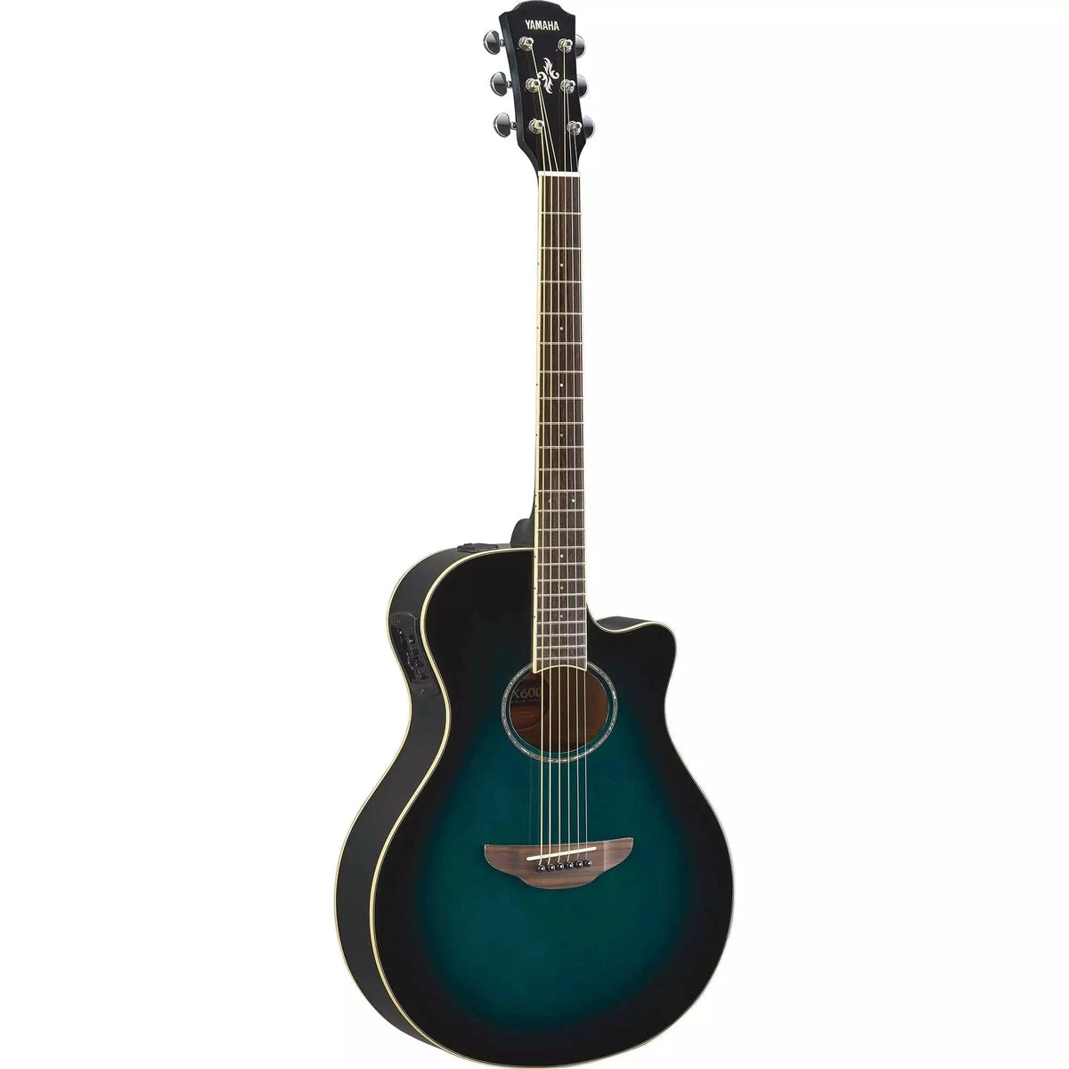 Yamaha APX600 Thinline Acoustic-Electric Guitar Oriental Blue Burst