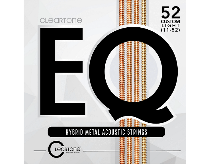 Cleartone STRINGS - ACOUSTIC GUITAR STRINGS Cleartone EQ 11-52 Custom Light Hybrid Metal Acoustic Strings