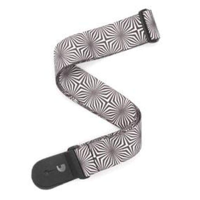 D&#39;ADDARIO ACCESSORIES - STRAPS Default D&#39;addario Polyester Guitar Strap, Optical Art, White