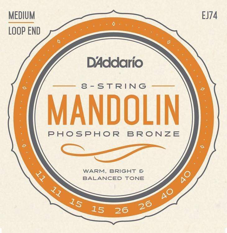 D&#39;Addario EJ74 Phosphor Bronze Mandolin Strings -...