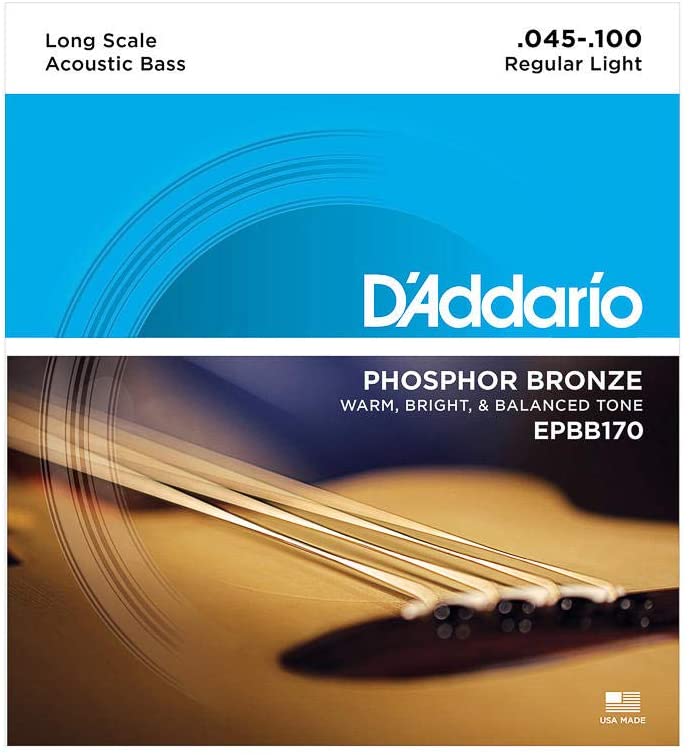 D&#39;Addario EPBB170 Phosphor Bronze Acoustic Bass Strings -...