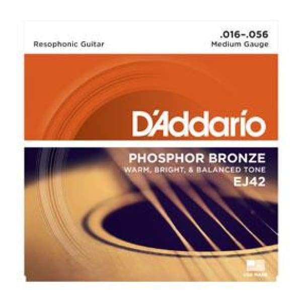 D&#39;ADDARIO STRINGS Default D&#39;Addario EJ42 Phosphor Bronze Resophonic Guitar Strings, 16-56