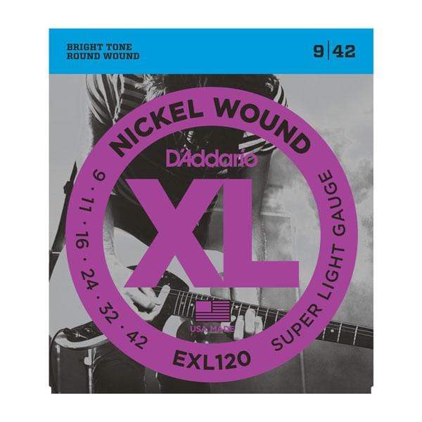 D&#39;Addario EXL120 Nickel Wound Electric Strings -.009-.042...