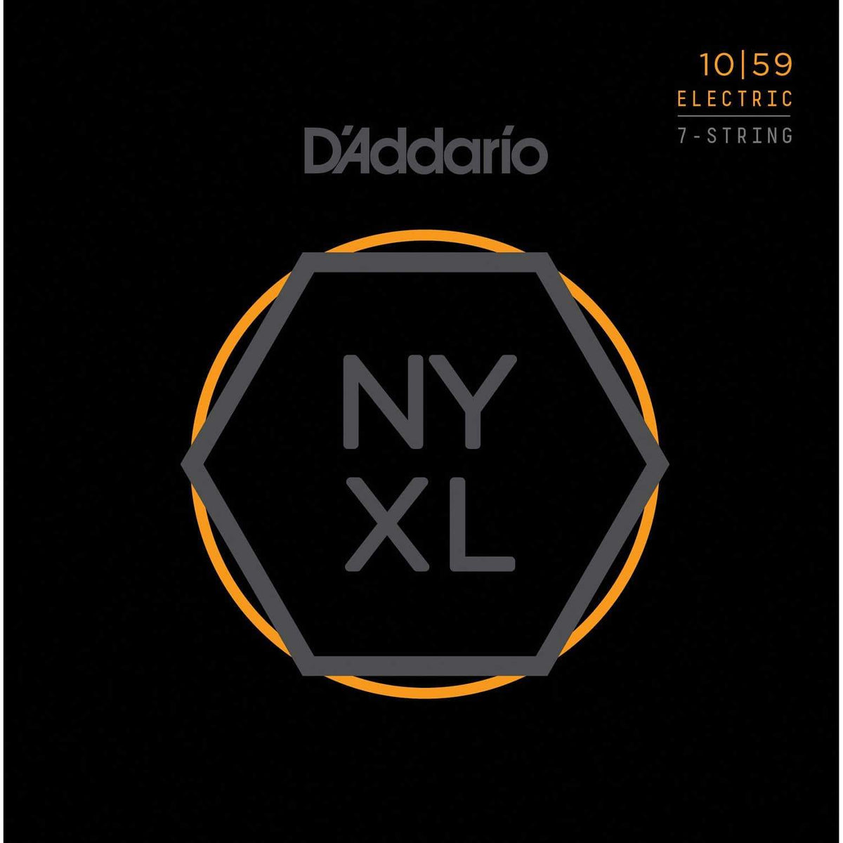 D&#39;ADDARIO STRINGS - ELECTRIC GUITAR STRINGS Default NYXL1059 Nickel Wound 7-String Electric Guitar Strings, Regular Light, 10-59