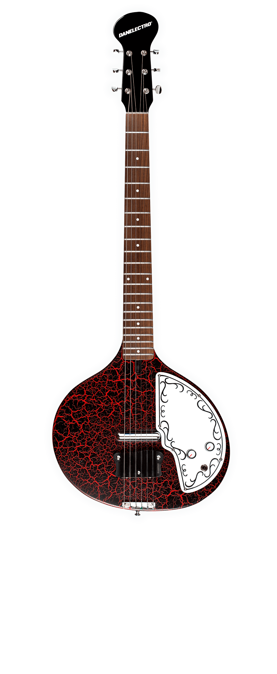 Danelectro Baby Sitar - Red Crackle Guitars on Main