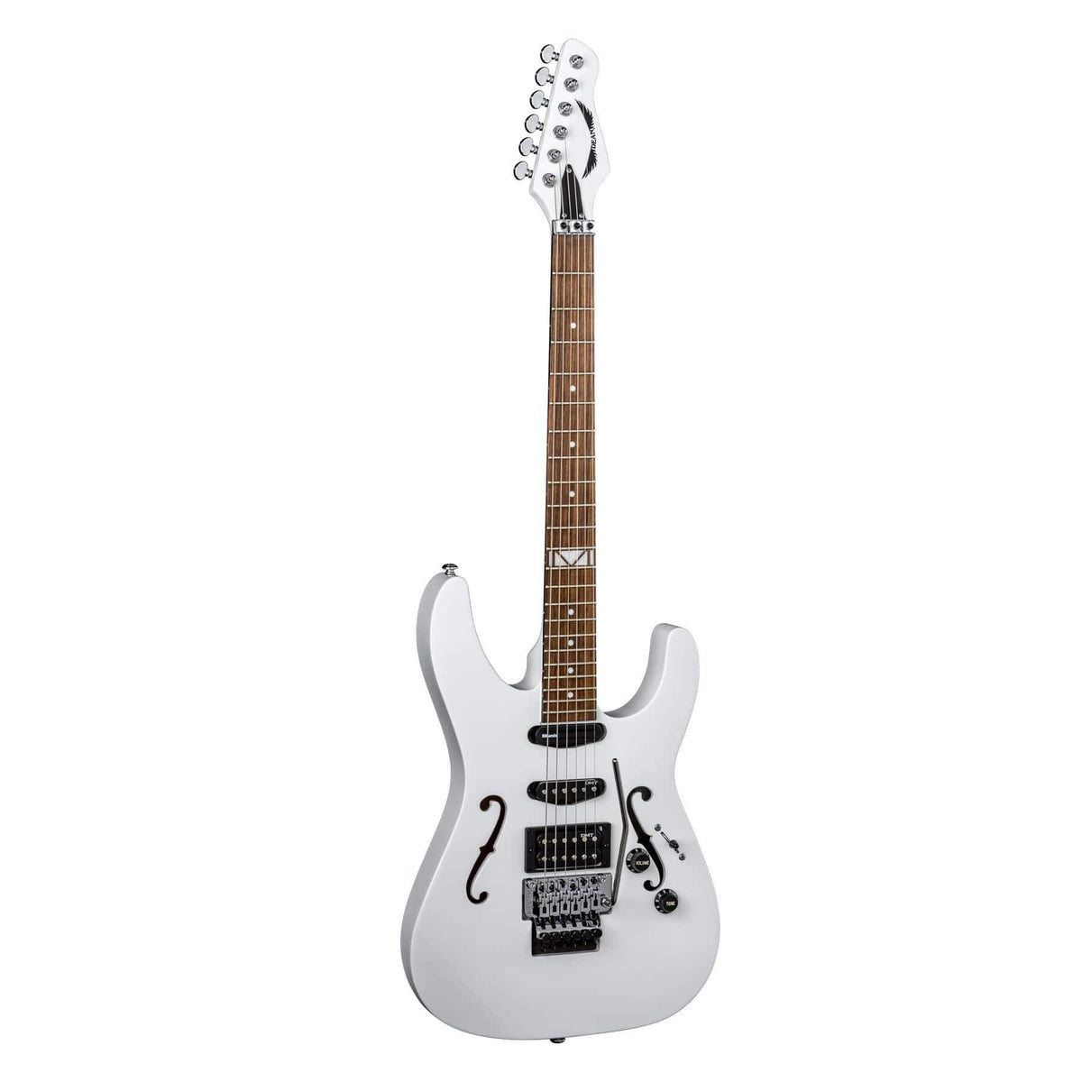 Dean Vinnie Moore Semi Hollow Classic White Guitars on Main