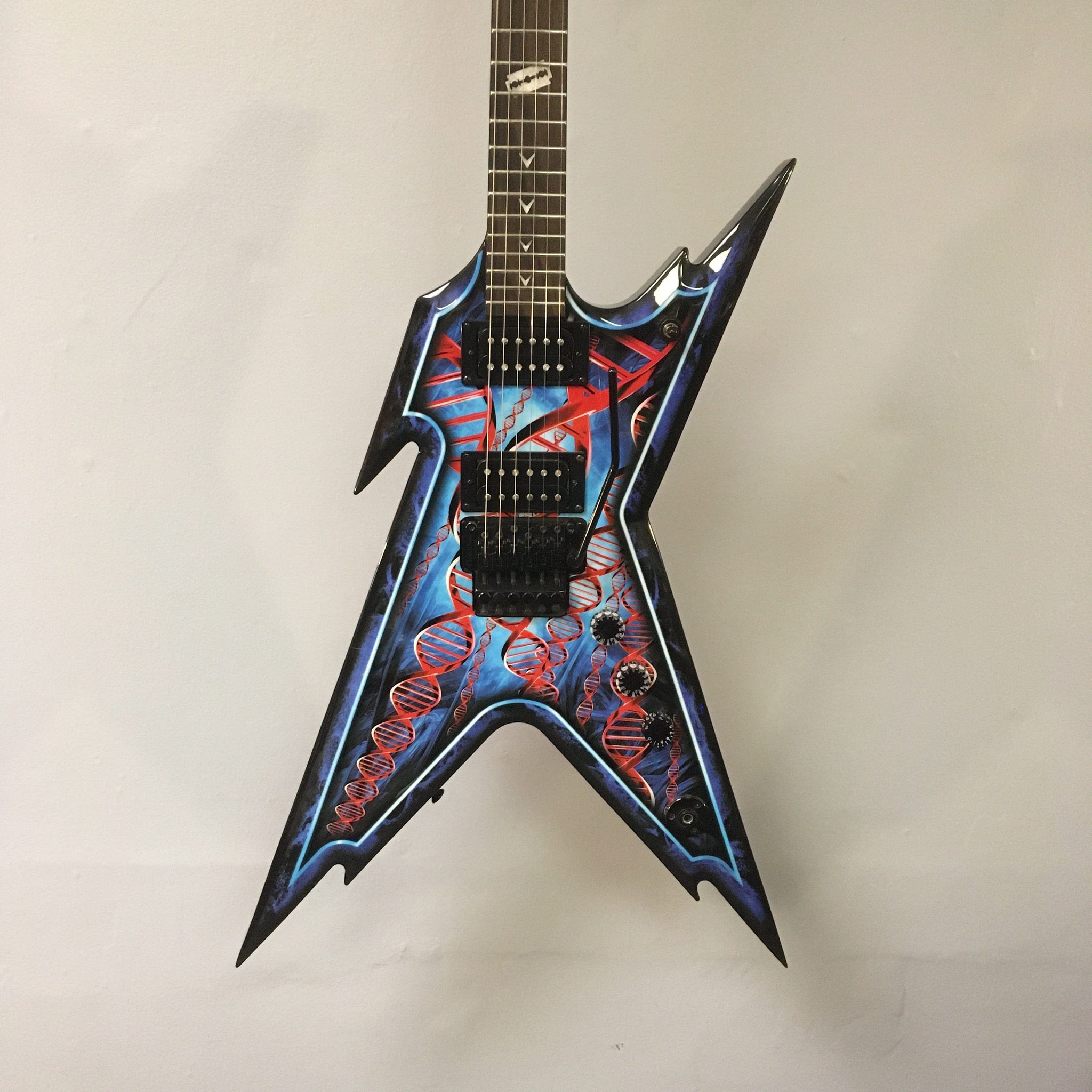 Dean Razorback Dimebag Floyd DNA Spatter Used Guitar - Guitars on Main