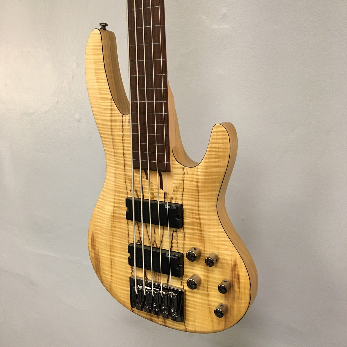 ESP LTD B-205SM Fretless Bass Guitar Natural Satin...