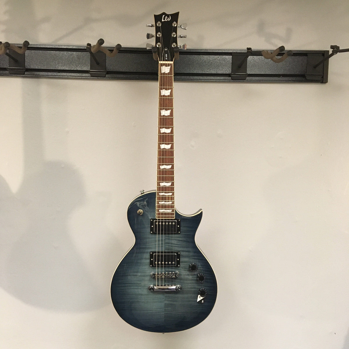 ESP LTD EC-256FM - See Thru Cobalt Blue Guitars on Main