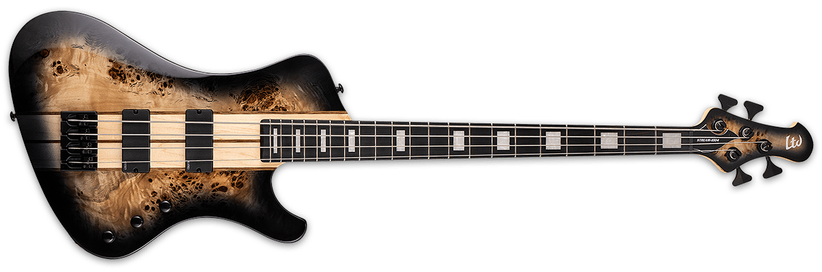 ESP LTD Stream-1004 Bass Guitar - Black Natural Burst